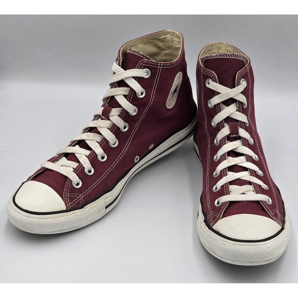 Converse Chuck Taylor All Stars Burgundy High Top Mens Size US 10 Women's 12 - Picture 6 of 14